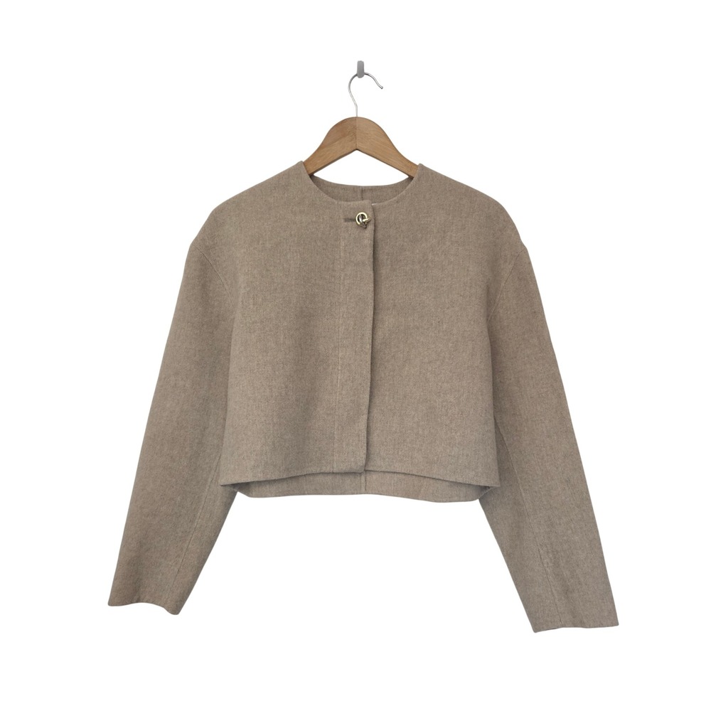 Veronica Beard Philips Jacket Wool Women S Oatmeal NWT $598 2508OW11611411